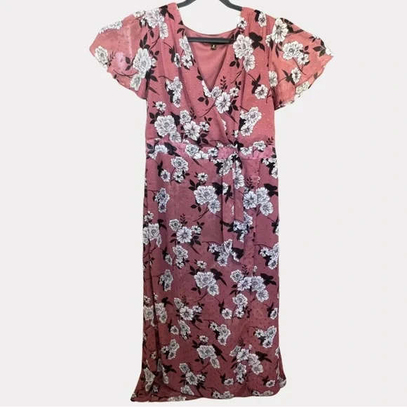 Always Indigo Dresses | Womens Plus Size Floral Casual Maxi Dress Full Length | Color: Red/White | Size: 1x | Anyamahoe's Closet